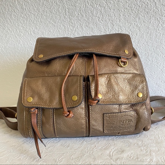 Fossil bronze front pocket backpack main image 7